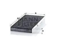 MANN-FILTER CUK 4054 Filtro aria cabina - Filtro Antipolline con Carbonio attivato - per Autovetture + veicoli commeriali