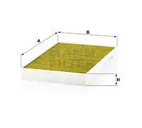 MANN-FILTER filtro abitacolo FP3540 carboni attivi 348x207x35 mm