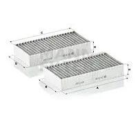 Filtro cabina MANN-FILTER CUK 26 028-2