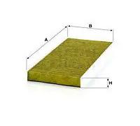 Filtro abitacolo Vano motore lato passeg., sotto la copertura vaschetta acqua