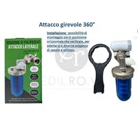 Filtro Acqua Anticalcare Dosatore di Sali Polifosfati Blu per Caldaia e Scaldino