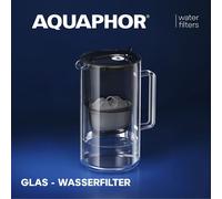 Filtro Acqua AQUAPHOR In Vetro Nero, Con Cartuccia Filtro MAXFOR+ (200 L. Cap.)