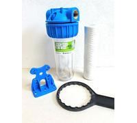 FILTRO ACQUA ATLAS 3/4" SX SENIOR 10" CON CARTUCCIA CHIAVE E STAFFA
