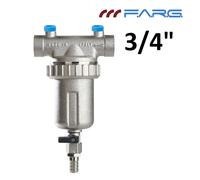 Filtro acqua autopulente FARG in ottone 3/4"G DN20 400 micron senza manometri