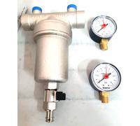 FILTRO ACQUA AUTOPULENTE OTTONE 1/2" FARG 600.015 CON MANOMETRI