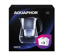 Filtro Acqua Caraffa AQUAPHOR ONYX Filtro Acqua Potabile Nero 3 X MAXFOR+
