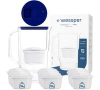 Filtro acqua caraffa plastica 2,8 L Wessper D1 SOLID FutureFlow 10 cartucce
