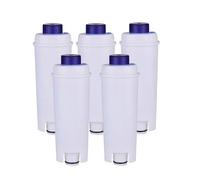 Filtro acqua dolce, compatibile con macchine da caffè Delonghi DLS C002, 5513292811, CFL-950, SER3017, ECAM ESAM ETAM Series(5PCS)