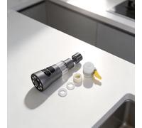 Filtro acqua lavello cucina con rotazione 360 gradi e set nove accessori