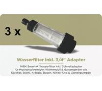 Filtro Acqua Per Idropulitrice, Pompa Da Giardino, ¾, Incluso Adattatore Rapido