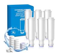 Filtro acqua per macchine da caffè con 3 compresse decalcificanti 12 compresse detergenti, adatto per Melitta Pro Aqua, inserto filtro Nivona, cartuccia filtrante Krups F088, compatibile con Melitta