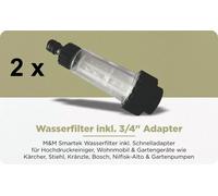 Filtro Acqua per Rondella ad Alta Pressione Pompa da Giardino Roulotte¾ Incl.