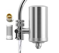 Filtro 'acqua per rubinetto - Purificatore in acciaio arrugginito, di filtrazione del rubinetto | Gusto di cattivo gusto Remover odore di cloro per rubinetti standard, filtro per l'acqua d