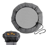 Filtro 'acqua piovana auto -stretta - Catcher detriti corse regolabili | Coperchio di mesh in poliestere riciclato per barili da 55 galloni | Keeps foglie/zanzare fuori (adatta a 18 "-24")