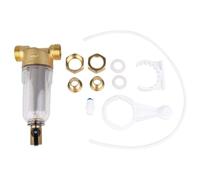 Filtro Acqua Rubinetto Anticalcare Auto Pulente per Casa e Bagno | Plastica e Rame, Trasparente, 1 Pollice a 1/2 Pollice, 0, 1-0, 4 Mpa, 189 L/h