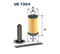 Filtro AdBlue UE 730/4 FILTRON per NISSAN IVECO VOLVO RENAULT TRUCKS SOLARIS DAF