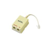 FILTRO ADSL RJ11 TELECOM PLUS Splitter Plug INTERNET Linea FAX Presa Telefonica