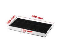 Filtro Ai Carboni Attivi 380 x 196 x 27 mm Per Cappa Cucina Bosch Siemens