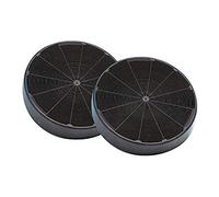 Faber Filtro carbone attivo per cappa Kit 2 pezzi D196 H37 Compatibile con Agorà/Brio/Conica colore Nero - 112.0157.240