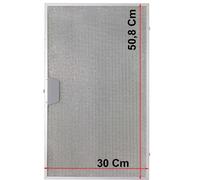 Filtro alluminio metallo 30 x 50,8 Cm antigrasso per cappa da cucina Faber
