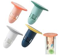 Filtro anti-intasamento WC in silicone, anti-odore e insetti, per scarico a pavimento, 4 pezzi 7,5x8,5 cm