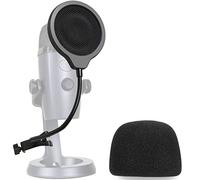 Filtro Anti-pop Yeti Nano Mic con Parabrezza in Schiuma - 4 Pollici 3 Strati Pop Filter e Foam Windscreen per Blue Yeti Nano Microfono per Migliorare la Qualità del Suono di YOUSHARES