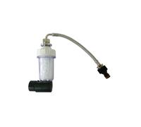Filtro Anticalcare specifico per docce ARKEMA in Alluminio modello D150 Dimensioni 6,5x h15,5 cm made in Italy bianco
