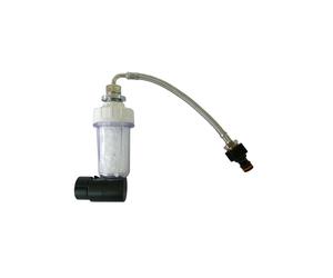 Filtro Anticalcare specifico per docce ARKEMA in Alluminio modello D150 Dimensioni 6,5x h15,5 cm made in Italy bianco