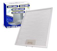 Filtro Antigrasso Cappe Cucina 320x220x8 mm con Codice Originale 351190 00351190 362380 00362380 per Bosch per Balay per Constructa per Siemens per Neff - MONTERAL