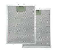 Filtro antigrasso in metallo per cappa da cucina, 2pcs Cooker Hood Filters, Universal Extractor Fan Filter, Metal Mesh Filters, Extractor Vent Filter(305 * 267 * 9mm)