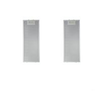 Filtro antigrasso in metallo per cappa da cucina, Filtro for cappa aspirante in metallo, argento Filtro for cappa aspirante in metallo Filtro for cappa aspirante in rete metallica 399 x 182 x 9 mm(2 p