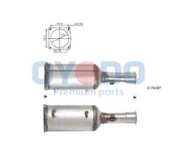 Filtro antiparticolato / particellare, Impianto gas scarico per CITROËN FIAT LAN
