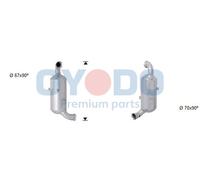 Filtro antiparticolato / particellare, Impianto gas scarico per CITROËN PEUGEOT