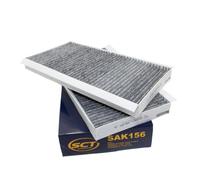 Filtro Antipolline Abitacolo Set SCT SAK156 per BMW 5er E60 E61 6er E63 E64 5 Er