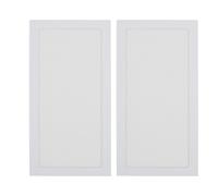 Filtro Antipolvere per Case PC Fai-da-te da 140 X 280 Mm, [2 pacchi] Copertura Filtro Antipolvere Magnetico in PVC, Ventola PC Filtro Antipolvere per PC Case del PC (WHITE)