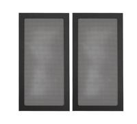 Filtro Antipolvere per Case PC Fai-da-te da 140 X 280 Mm, [2 pacchi] Copertura Filtro Antipolvere Magnetico in PVC, Ventola PC Filtro Antipolvere per PC Case del PC (BLACK)