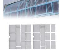 Filtro antipolvere per condizionatore d'aria in rete in PVC per unità interna da appendere per migliorare il flusso d'aria pulito nel raffreddamento e nel riscaldamento della casa (28,2 x 26,5 cm)
