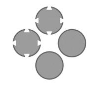 Filtro Antipolvere per PS5 Pro Console di Gioco, Copertura a Rete della Ventola di Raffreddamento Interna per Console Ottiche e Digitali per Evitare l'ingresso di Polvere e Peli (2*Circolo+2*Schermo)