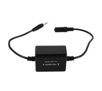 Filtro Antirumore Audio per Auto, Isolatore di Massa, Accessorio Nero | Filtro ad Alta Interferenza, Riduce il Fruscio da Alternatore, ABS Nero, per Impianti Audio Veicolo