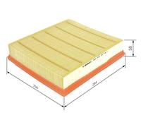 Filtro aria 1 457 433 537 BOSCH per AUDI