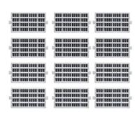 Filtro Aria 12 Pezzi UN-, Compatibile Con Whirlpool, W10311524 W10315189, W10335147, 1876318, AP4538127 Sostituzione Frigorifero - Fresh Flow Uni