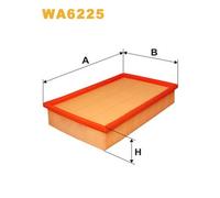 Wix Filters Filtro aria WA6225 per Skoda Felicia I Pick-up 6U7 6UF 1.3 40 kW 54 CV