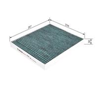 Bosch A8525, Filtro abitacolo FILTER⁺