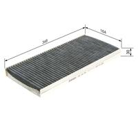 Filtro, Aria abitacolo BOSCH 1 987 432 345 per BMW 3 (E30) 2 1982-1991