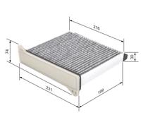Filtro aria abitacolo BOSCH 1 987 432 426 per MITSUBISHI