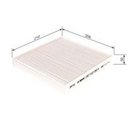 Bosch M2080 - Filtro abitacolo standard