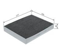 Bosch R5619 - Filtro abitacolo ai carboni attivi