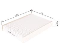 Filtro aria abitacolo BOSCH MERCEDES-BENZ CITAN Furgons/minivens (W420) eCITA...