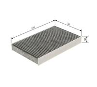 Filtro aria abitacolo BOSCH NISSAN JUKE (F15) 1.2 DIG-T 1 987 435 574