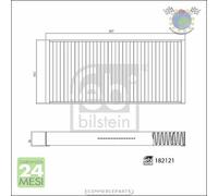 Filtro aria abitacolo Febi per MAN TGX TGS TGM TGL #ex